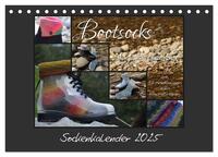 Sockenkalender Bootsocks 2025 (Tischkalender 2025 DIN A5 quer), CALVENDO Monatskalender