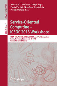 Service-Oriented Computing--ICSOC 2013 Workshops