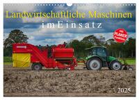 Landwirtschaftliche Maschinen im Einsatz (Wandkalender 2025 DIN A3 quer), CALVENDO Monatskalender