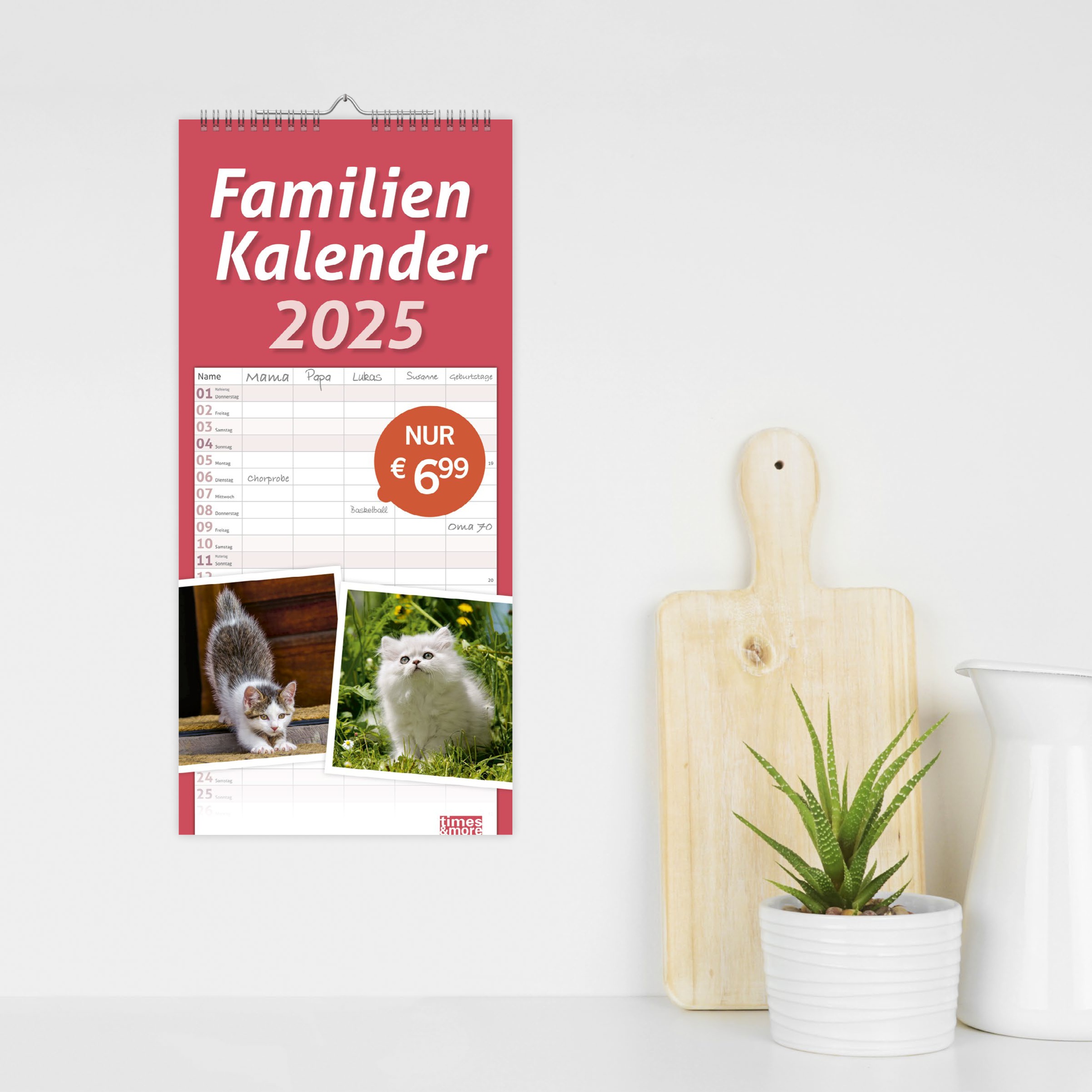 Katzen Familienplaner 2025