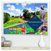 Krummendeich - Dorfidylle an der Elbe (hochwertiger Premium Wandkalender 2025 DIN A2 quer), Kunstdruck in Hochglanz