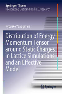 Distribution of Energy Momentum Tensor around Static Charges in Lattice Simulations and an Effective Model