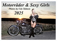 Motorräder & Sexy Girls (Wandkalender 2025 DIN A4 quer), CALVENDO Monatskalender