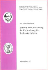 Entwurf einer Neufassung der Kreisordnung für Schleswig-Holstein