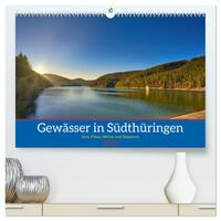 Gewässer in Südthüringen (hochwertiger Premium Wandkalender 2025 DIN A2 quer), Kunstdruck in Hochglanz