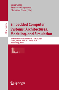 Embedded Computer Systems: Architectures, Modeling, and Simulation