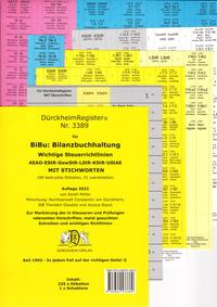 DürckheimRegister® BiBu-BILANZBUCHHALTUNG für SteuerRichtlinien mit Stichworten