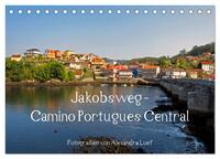 Jakobsweg - Camino Portugues Central (Tischkalender 2025 DIN A5 quer), CALVENDO Monatskalender