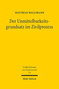 Der Unmittelbarkeitsgrundsatz im Zivilprozess