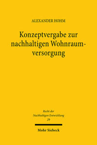 Konzeptvergabe zur nachhaltigen Wohnraumversorgung