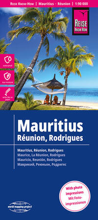 Reise Know-How Landkarte Mauritius, Réunion, Rodrigues (1:90.000)