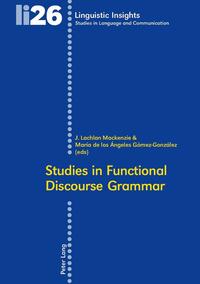 Studies in Functional Discourse Grammar