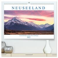 Neuseeland: Traumlandschaft zwischen Meer und Bergen (hochwertiger Premium Wandkalender 2025 DIN A2 quer), Kunstdruck in Hochglanz