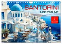 Santorini Inselträume (Wandkalender 2025 DIN A4 quer), CALVENDO Monatskalender