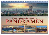 Faszinierende Städte, Panoramen (Wandkalender 2025 DIN A2 quer), CALVENDO Monatskalender