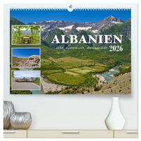 Albanien - wild, authentisch, abenteuerlich (hochwertiger Premium Wandkalender 2026 DIN A2 quer), Kunstdruck in Hochglanz