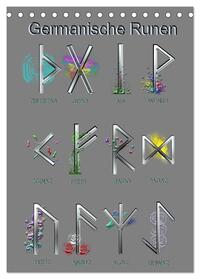 Germanische Runen (Tischkalender 2025 DIN A5 hoch), CALVENDO Monatskalender