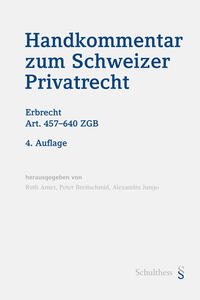 Handkommentar zum Schweizer Privatrecht