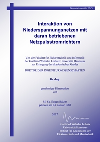 Interaktion von Niederspannungsnetzen mit daran betriebenen Netzpulsstromrichtern