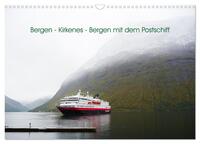 Bergen - Kirkenes - Bergen mit dem Postschiff (Wandkalender 2025 DIN A3 quer), CALVENDO Monatskalender