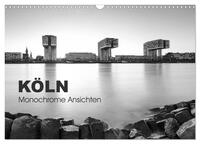 Köln - monochrome Ansichten (Wandkalender 2025 DIN A3 quer), CALVENDO Monatskalender