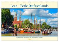 Leer - Perle Ostfrieslands (Wandkalender 2025 DIN A3 quer), CALVENDO Monatskalender