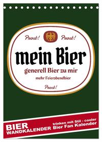 BIER Wandkalender -Trinken mit Stil (Tischkalender 2025 DIN A5 hoch), CALVENDO Monatskalender