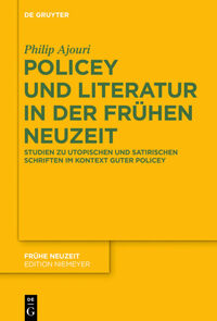 Policey und Literatur in der Frühen Neuzeit