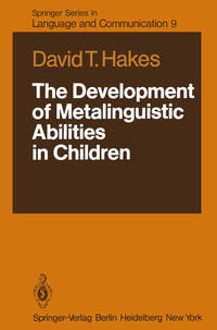 The Development of Metalinguistic Abilities in Children