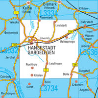 L3534 Hansestadt Gardelegen Topographische Karte 1:50000