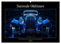 Surreale Oldtimer (Wandkalender 2025 DIN A2 quer), CALVENDO Monatskalender