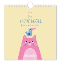 Postkartenkalender 2026 Der frühe Vogel