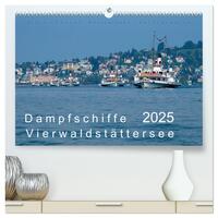 Dampfschiffe Vierwaldstättersee (hochwertiger Premium Wandkalender 2025 DIN A2 quer), Kunstdruck in Hochglanz