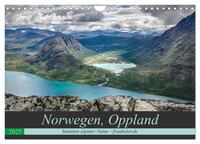 Norwegen, Oppland (Wandkalender 2025 DIN A4 quer), CALVENDO Monatskalender