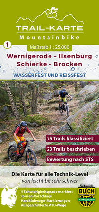 MTB Trail-Karte Harz: Wernigerode – Ilsenburg – Schierke – Brocken