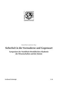 Sicherheit in der Vormoderne und Gegenwart