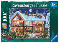 Children's puzzle 100 XXL Teile - Weihnachten zu Hause