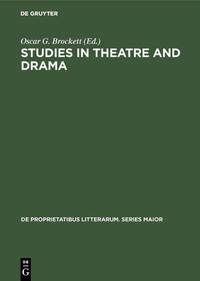 Studies in Theatre and Drama