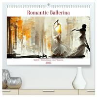 Romatic Ballerina (hochwertiger Premium Wandkalender 2025 DIN A2 quer), Kunstdruck in Hochglanz