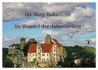 Die Burg Hohnstein im Wandel der Jahreszeiten (Wandkalender 2025 DIN A2 quer), CALVENDO Monatskalender