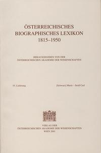 Österreichisches Biographisches Lexikon 1815-1950 / Österreichisches Biographisches Lexikon 1815-1950 55. Lieferung