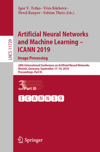 Artificial Neural Networks and Machine Learning – ICANN 2019: Image Processing