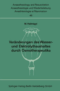 Veränderungen des Wasser- und Elektrolythaushaltes durch Osmotherapeutika