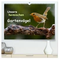 Unsere heimischen Gartenvögel (hochwertiger Premium Wandkalender 2025 DIN A2 quer), Kunstdruck in Hochglanz