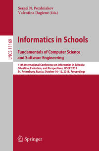 Informatics in Schools. Fundamentals of Computer Science and Software Engineering