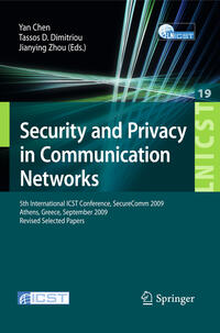 Security and Privacy in Communication Networks