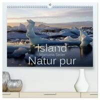 Island Natur pur (hochwertiger Premium Wandkalender 2025 DIN A2 quer), Kunstdruck in Hochglanz