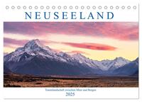 Neuseeland: Traumlandschaft zwischen Meer und Bergen (Tischkalender 2025 DIN A5 quer), CALVENDO Monatskalender