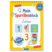 TRÖTSCH - Spurrillenblock "Zahlen" | Übungsbuch mit vorgeprägten Linien zum Erlernen der Zahlen. Übungsheft zum Zahlen lernen, ideal für die Einschulung | 1. Klasse