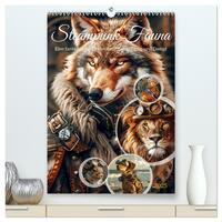 Steampunk Fauna (hochwertiger Premium Wandkalender 2025 DIN A2 hoch), Kunstdruck in Hochglanz